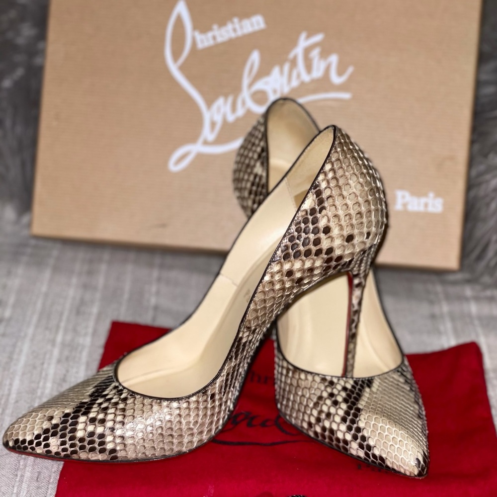 Christian Louboutin Python Pumps100 Mm - image 1